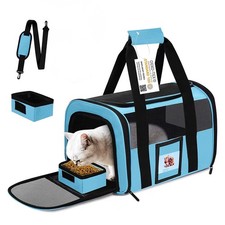 SECLATO Large Pet Carrier Soft Sided - For Cats Small Dogs Up to 25 lbs
