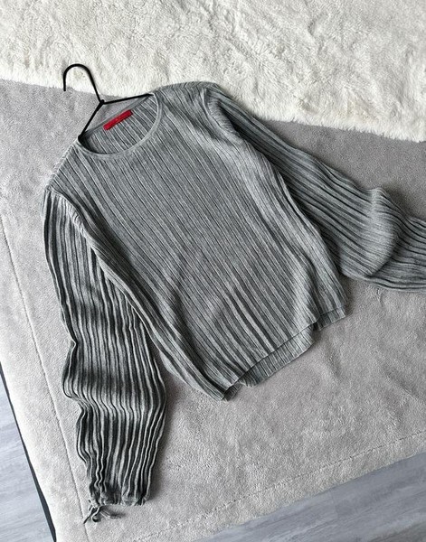 Women Carolina Herrera Sweater Grey Wool 38 / M /