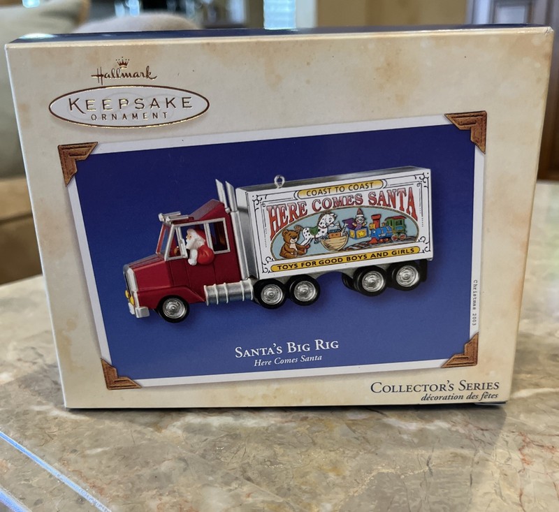 Hallmark Keepsake Ornament SANTA'S BIG RIG Here Comes Santa Series, 2003