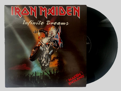 Iron Maiden - Infinite Dreams 12'' 3 Track Single Record 12EM117 EMI 1989 Ex / Vg