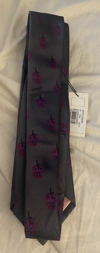 Thomas Pink 100% Silk Tie Tofte Flower Woven Floral Design Jermyn Street London - Picture 3 of 6