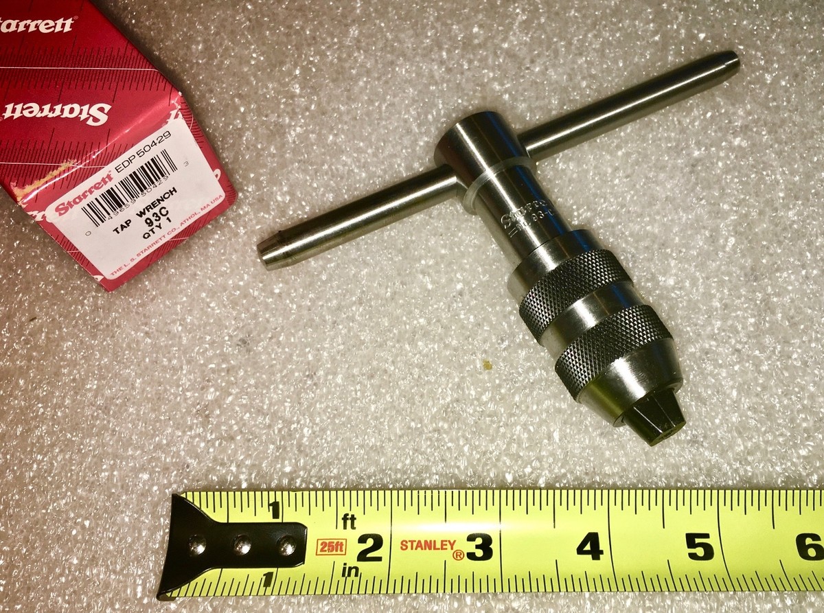 STARRETT HEAVY DUTY T-HANDLE TAP WRENCH # 93C – NEW IN BOX | eBay