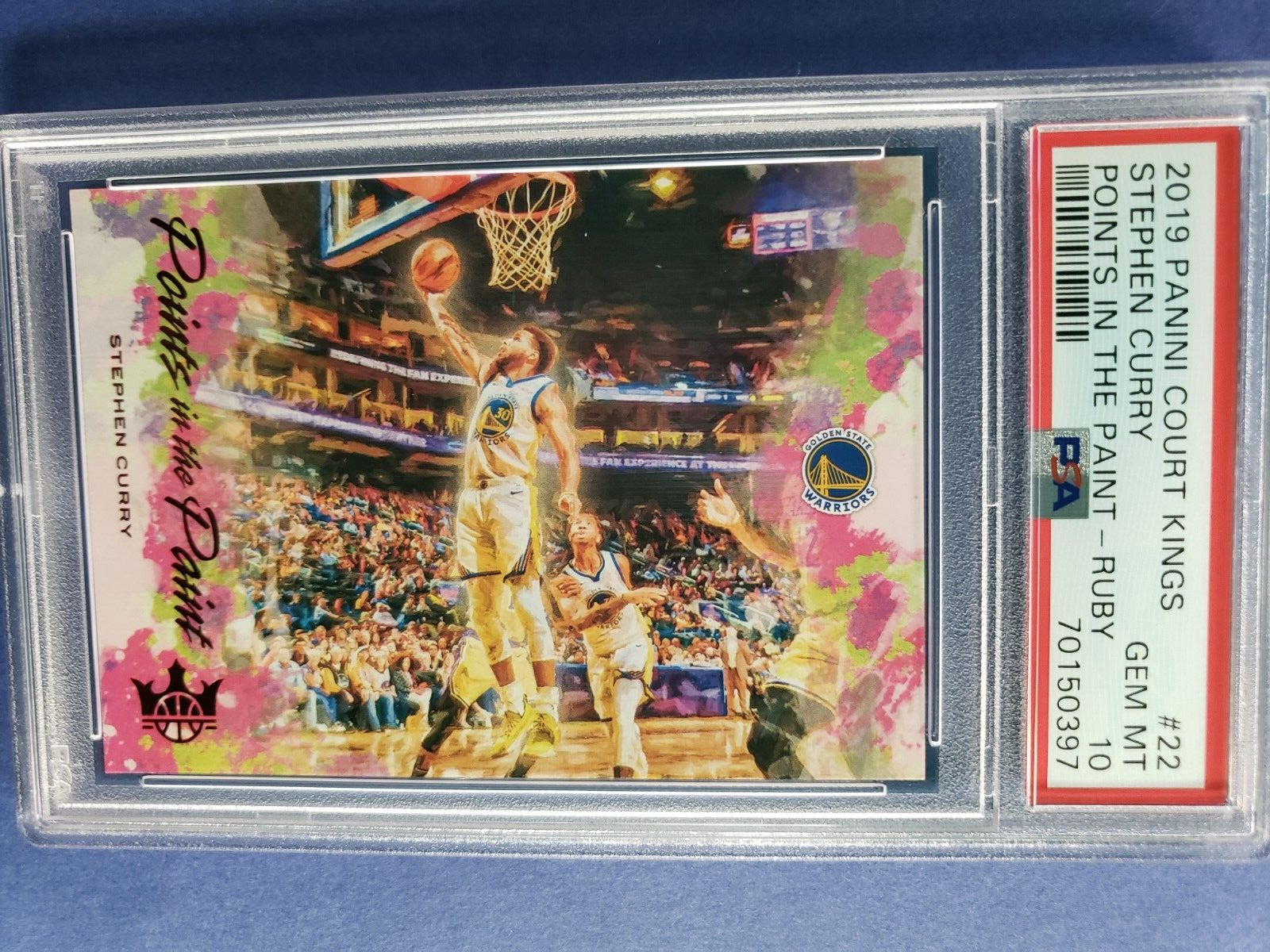 2019 Panini Court Kings Stephen Curry Points in the Paint Ruby