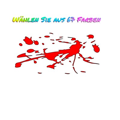Auto aufkleber Blut Spritzer Blood Flecken dekor sticker tuning XL splash motiv1