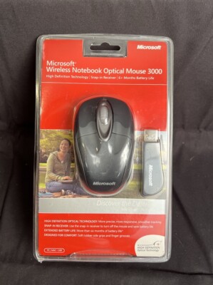 Microsoft Wireless Notebook Optical Mouse 3000 - NEW SEALED