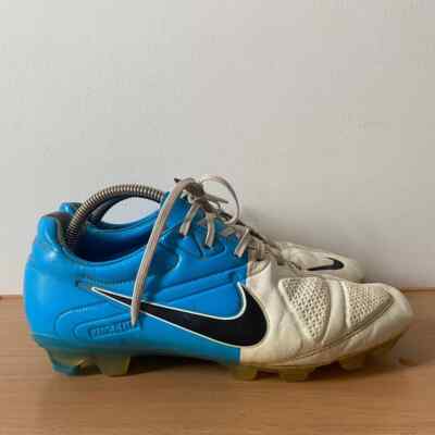 Nike CTR 360 Maestri FG US 9 RARE Soccer Cleats Leather Blue | eBay
