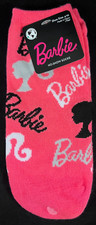 Mattel - Barbie - Pink - 1 Pair -No Show Socks - Size Womans 4-10