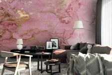 3D Pink Marble Wallpaper Wall Mural Removable Self-adhesive Sticker 722