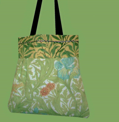 William Morris '' Iris '' mit '' Willow '' Beuteltasche Tasche Unikat stilvoll modisch