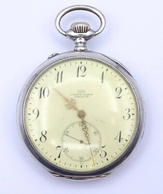 Antique Rare 800 Silver Schaffhausen Probus Scafusia 51mm