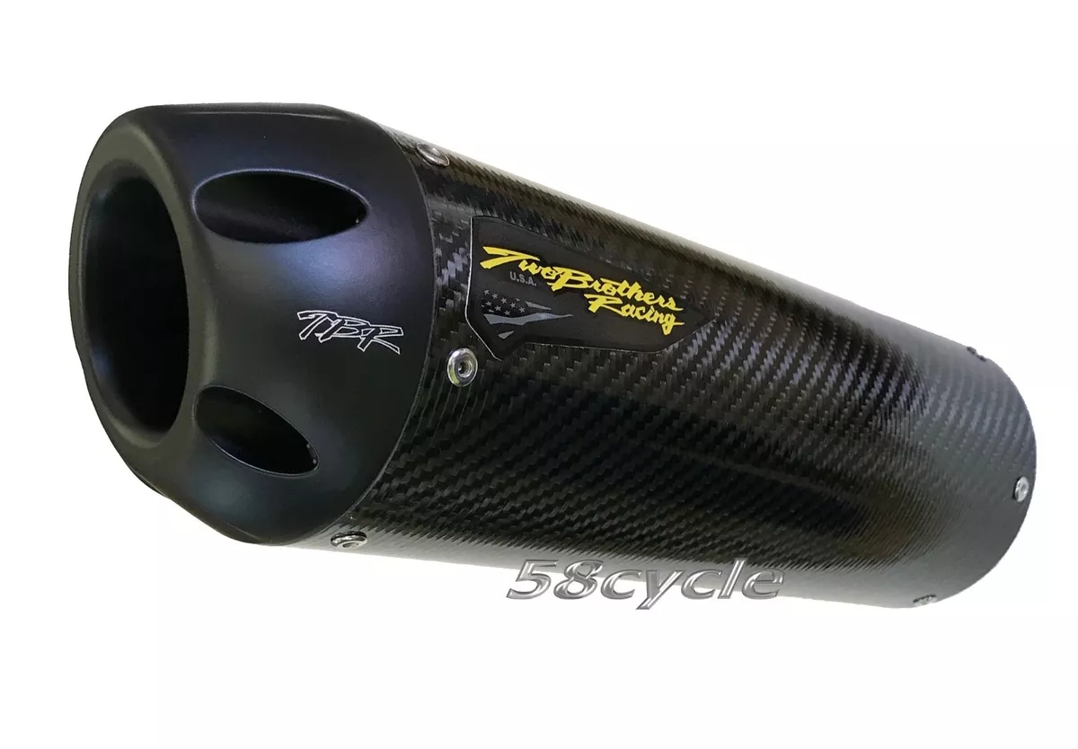 2009 2024 Ninja ZX6R Two Brothers Hurricane Carbon Fiber Slip On Exhaust NEW