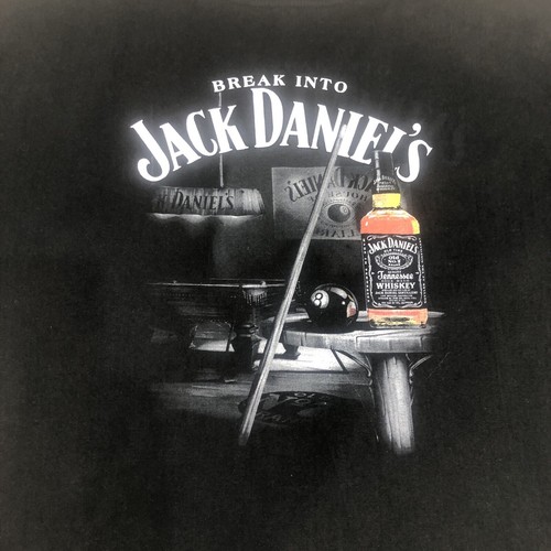 Jack Daniel’s Old No 7 Mens Black T-Shirt Top Size XL Logo Short Sleeve - Picture 2 of 15
