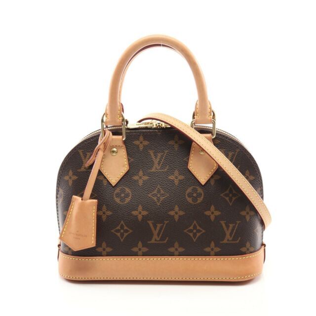 Louis Vuitton Alma Monogram Shoulder Bag BB Brown Canvas for sale online |  eBay
