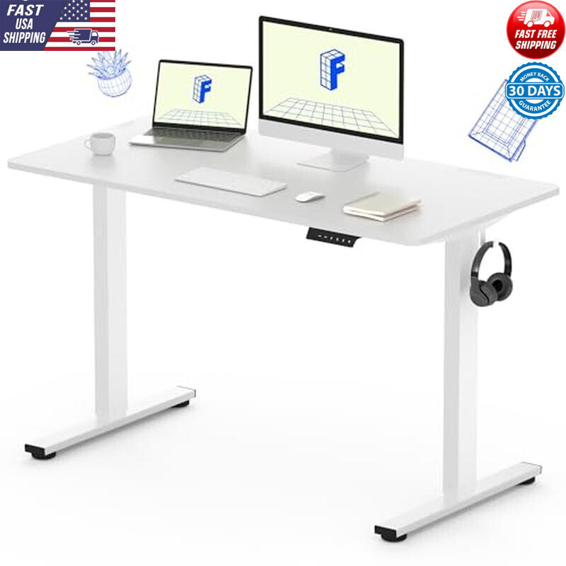Height Adjustable Electric Standing Desk with Memory Presets and Sturdy Build-image
