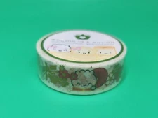 Washi Tape Roll Wonton Dim Sum Autumn Japan 15mm TCMC Coffee Monster Type Kawaii