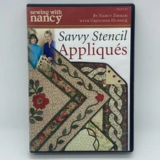 Sewing with Nancy "Savvy Stencil Appliques" DVD OOP 2006 Nancy Zieman