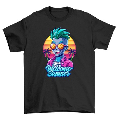 ''Summer_71'' Green Hair Don't Care - Lustiges Summer Vibes T-Shirt. Get Ready to Sla