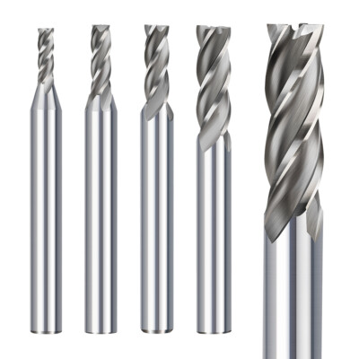 HSS End Mill 4 Flute 1.5-13mm Straight Shank Milling Cutter for Aluminum Cooper