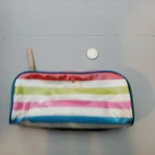 Kate Spade N.Y. Nylon multicolor striped Make-Up Case Cosmetic Bag