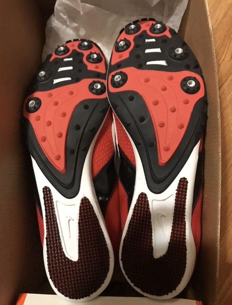 NIB Mens Nike ZOOM Miler Track & Field Track Spikes (307202) Red