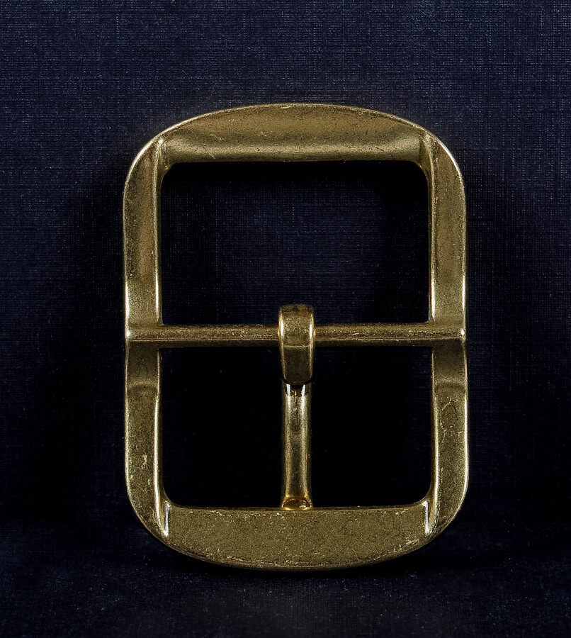 Tochigi Leather]Big Buckle 40mm Leather Belt [Gold Color Buckle]LE-30 &ndash; BARNS OUTFITTERS