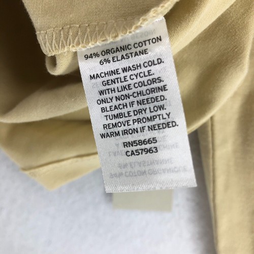 BP Long Sleeve Crop Top Women Small Beige Scoop Neck 94% Organic Cotton - 第 5/8 張圖片
