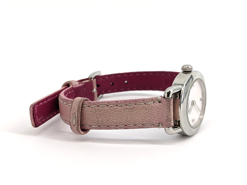 Coach 0250 MOP Dial Stainless Steel Case Pink Leather Strap Watch - Picture 4 of 11