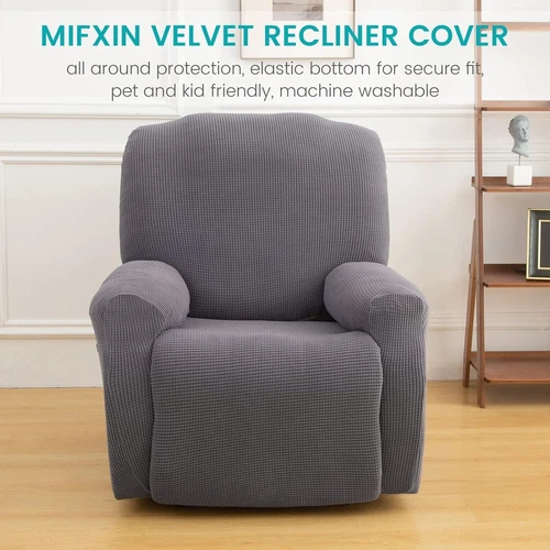 Elastischer Relaxsessel 1-Sitzer Sofa Bezug Schoner Liegesessel Bezug Schoner - Bild 7 von 56