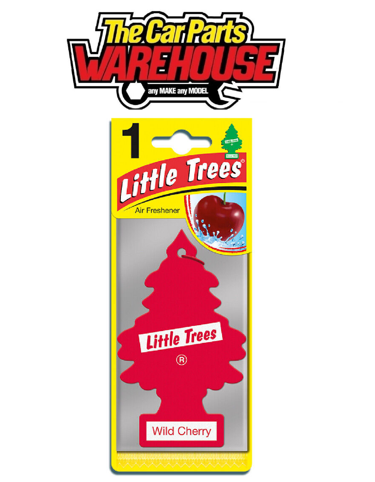 Little Tree Air Freshener Wild Cherry Scent Fragrance Pack of 1