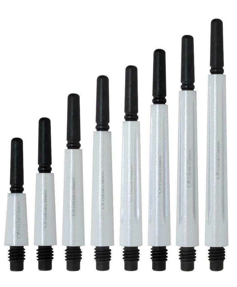 COSMO DARTS COSMO DART SHAFTS CARBON NORMAL-SPINNING PEARL WHITE - SET OF 4
