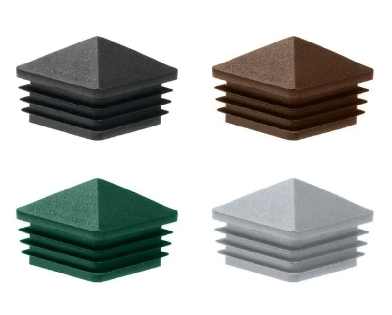 Decorative plugs 70 x 70 mm for square tubes square plugs green end caps fenc... - Imagem 3 de 4