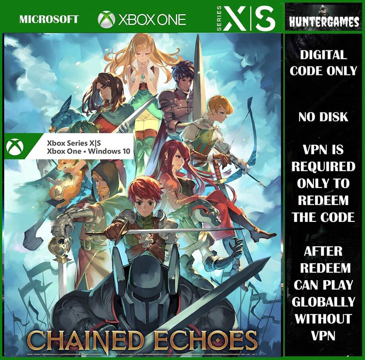 Chained Echoes PC/XBOX One & X, S Key Gift Code Argentina Region -Play  Global-VPN