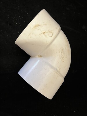 LASCO D2466 Pipe Elbow 5'' x 5'' Slip x Slip PVC, SCH 40
