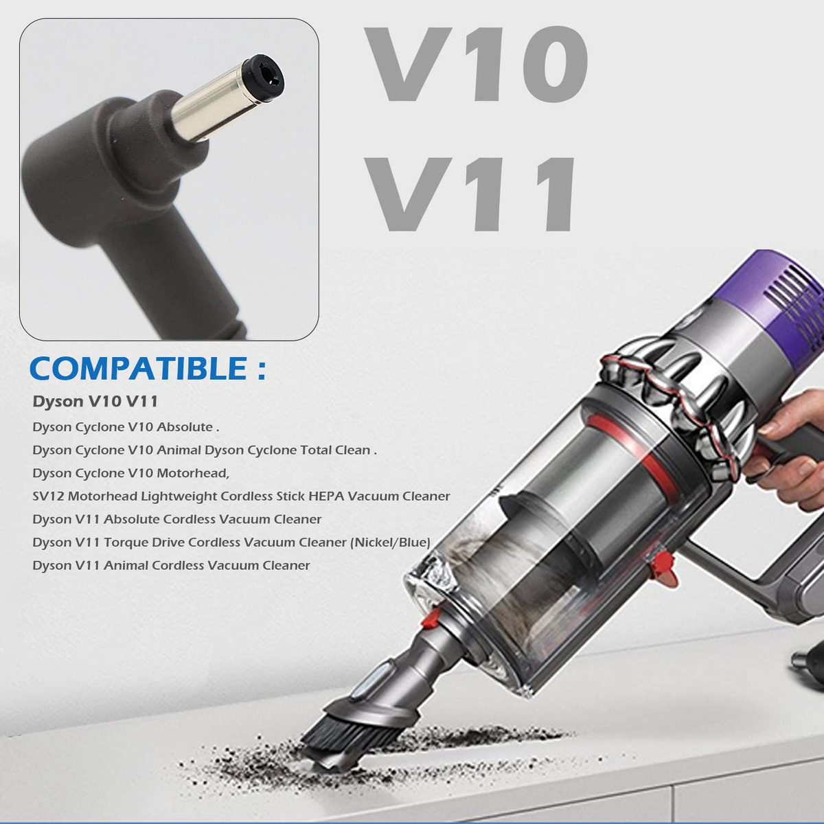 For Dyson V10 V11 SV12 Cyclone Animal Power Supply Adapter Charger