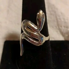 925 Sterling Silver Snake Ring Size 9 Brand New