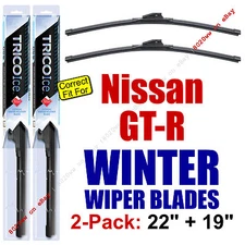 WINTER Wipers 2pk Super-Premium fit 2009-2014 Nissan GT-R GTR - 35220/35190