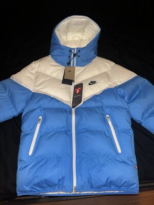 Nike Men S Storm-FIT Windrunner PrimaLoft Hooded Puffer Jacket Blue Coat $250