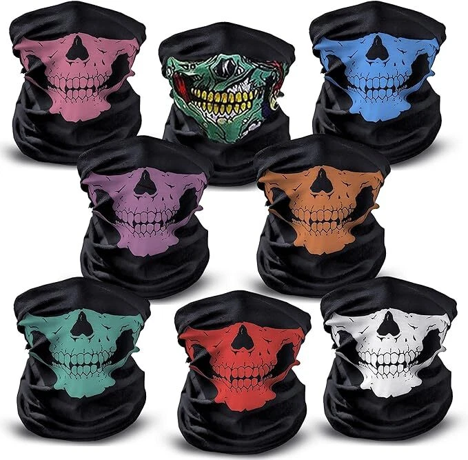 8PCS Skull Face Mask Balaclava Ghost Biker Magic Scarf Dust Proof Sports Bandana
Opens in a new wind