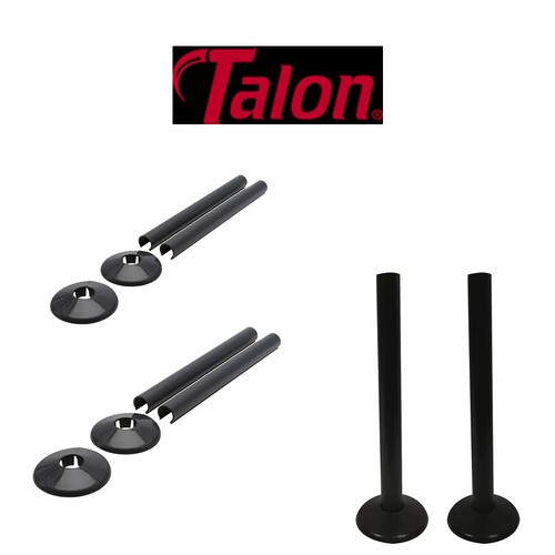 x2 Talon Snappit Radiator Pipe Covers & Collars 15mm Anthracite Grey