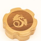 Wood Hexagon Dice Case Dungeons & Dragons DND Dice Box Solid Wood Holds Full Set