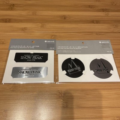 snow peak metal logo sticker LETTER&MOUNTAIN Snow Peak Festival