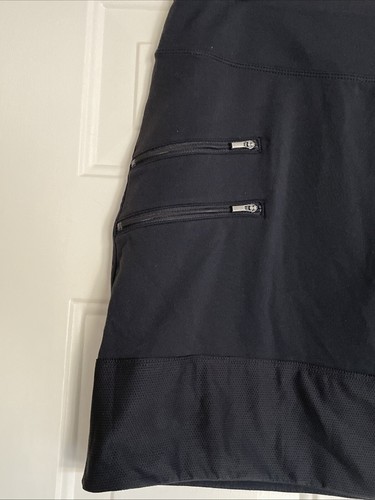 Athleta Tee Time Skort Women’s XLarge Black Stretch Golf Tennis Pickleball Skirt - 第 2/13 張圖片