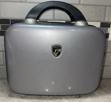 Heys USA Small Luggage Milano Hard Shell Beauty Make-up Case Travel Bag Gray