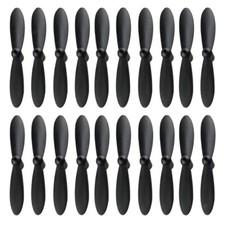 LDARC Eliche 2 Pale 65mm Per Micro Droni – 20 Pezzi (10 Paia) Foro 1.0mm, In Policarbonato, Adatte Per Motori Coreless 7-8.5mm, Colore Nero