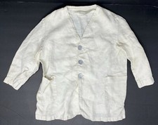 Vintage Off White Linen Boys Or Girls Blazer Jacket