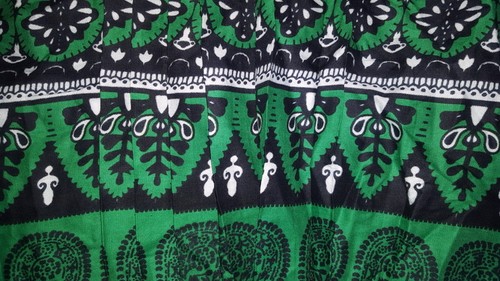 Beautiful Authentic Indian Girls Dress Size 7 Yr Small Green Black Print Boho - Picture 4 of 6