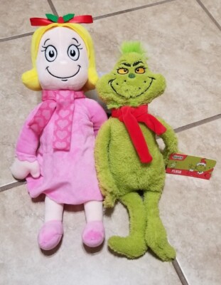Seuss's The Grinch Cindy Lou Who 14 Inch Plush Set