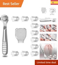 Kit Profesional de Pedicura: Rallador de Pie y Herramientas de Acero Inoxidable