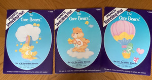 Paragon Care Bears Stencils #2322, #2327 & #2328 Set of 4 Stencils-Q