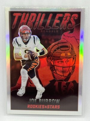 Joe Burrow Thrillers Silver 2022 Panini Rookies & Stars Football # TH-6